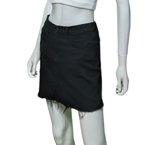 Flying Monkey Black Label High Rise Denim Mini Black 26 - Picture 8 of 11